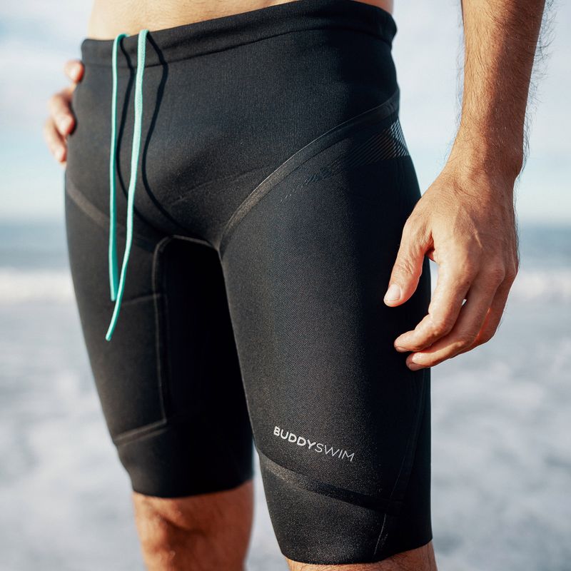 BuddySwim Floating Trilaminate Warmth neoprén rövidnadrág 5/3 mm fekete 5