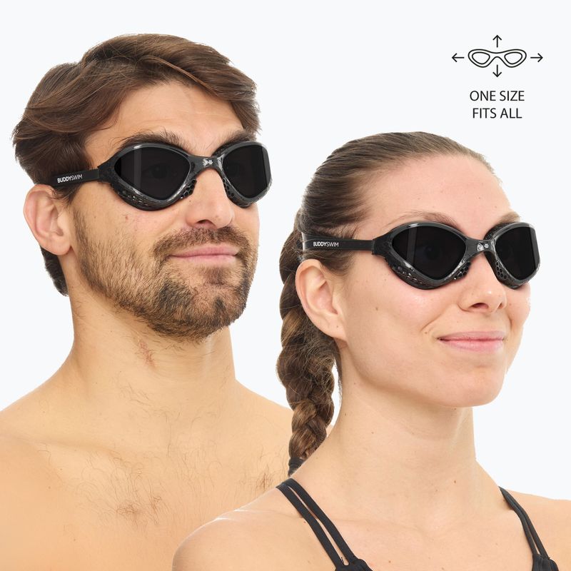 BuddySwim Ozean fekete / füst úszószemüveg 2