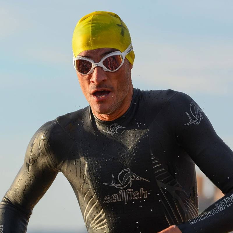 BuddySwim OzeanX Mirror fehér/narancs úszószemüveg 5