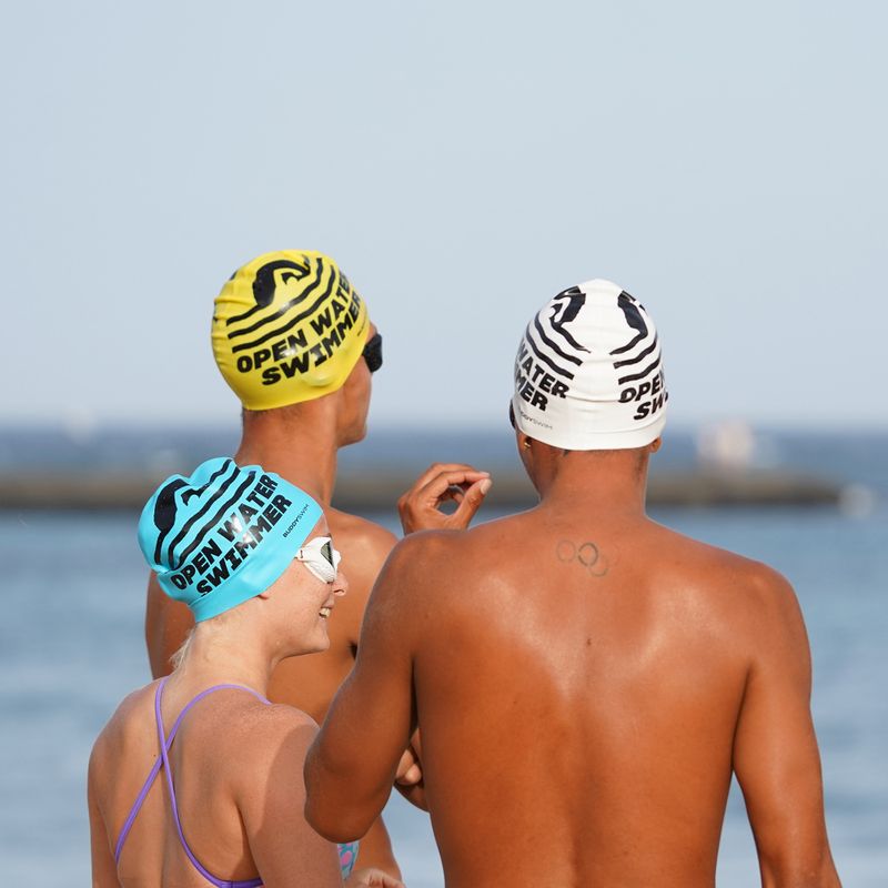 BuddySwim OWS szilikon úszósapka sárga 3