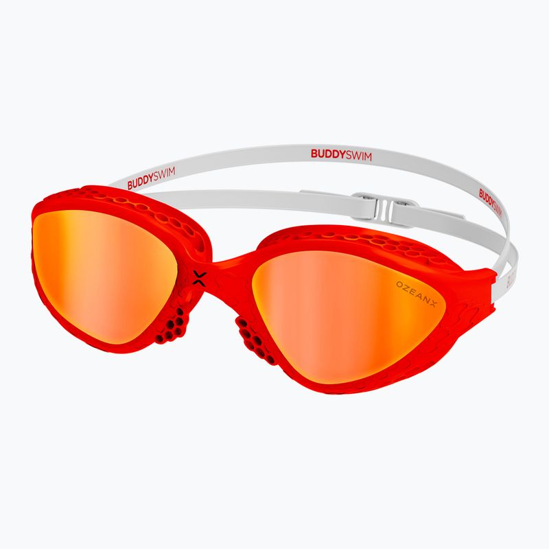 Úszószemüveg BuddySwim OzeanX Mirror red/white/orange