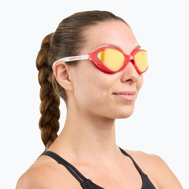 Úszószemüveg BuddySwim OzeanX Mirror red/white/orange 3