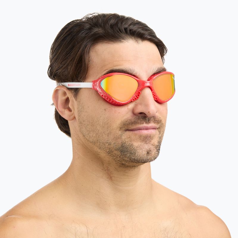 Úszószemüveg BuddySwim OzeanX Mirror red/white/orange 4