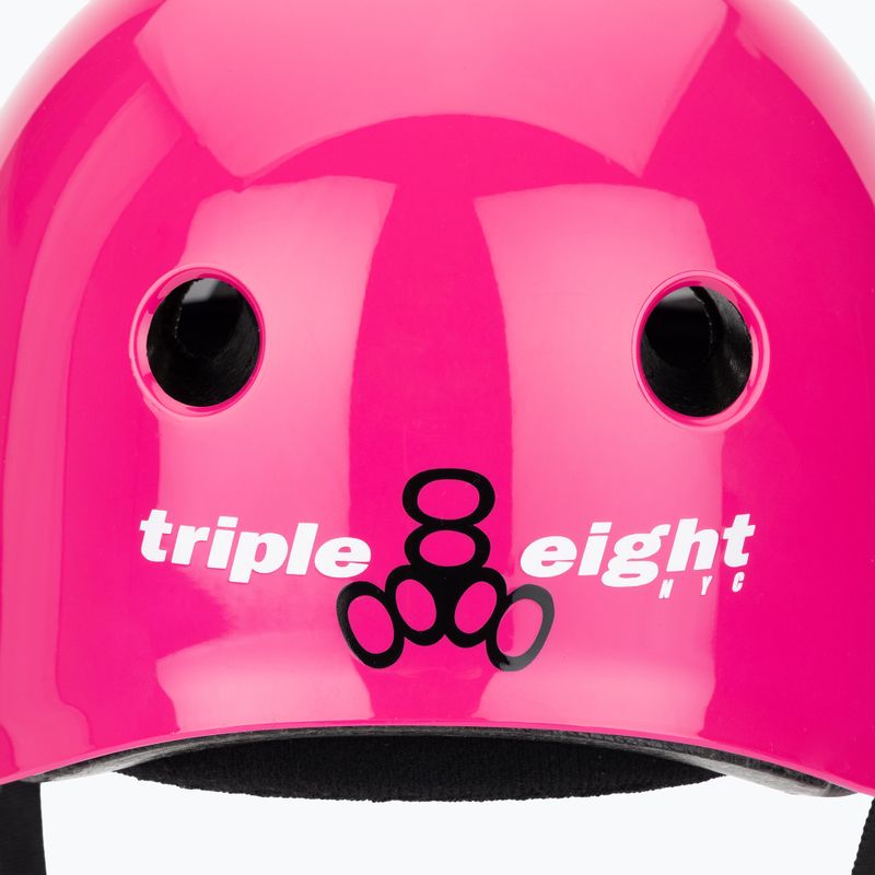 Triple Eight The Certified Sweatsaver rózsaszín, fényes sisak 7