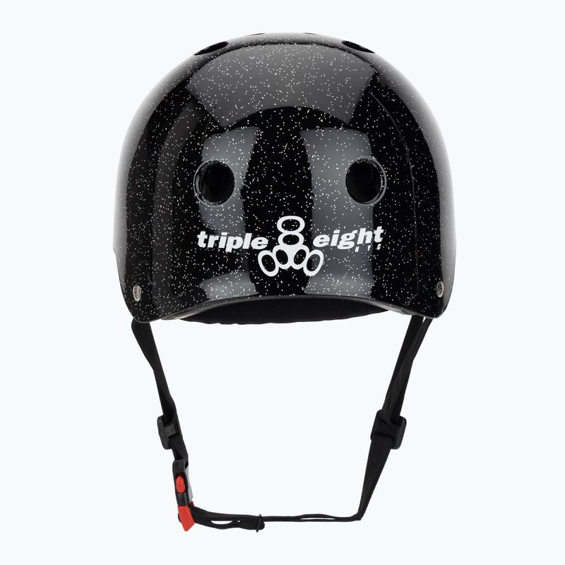 Triple Eight The Certified Sweatsaver fekete csillogó sisak 4