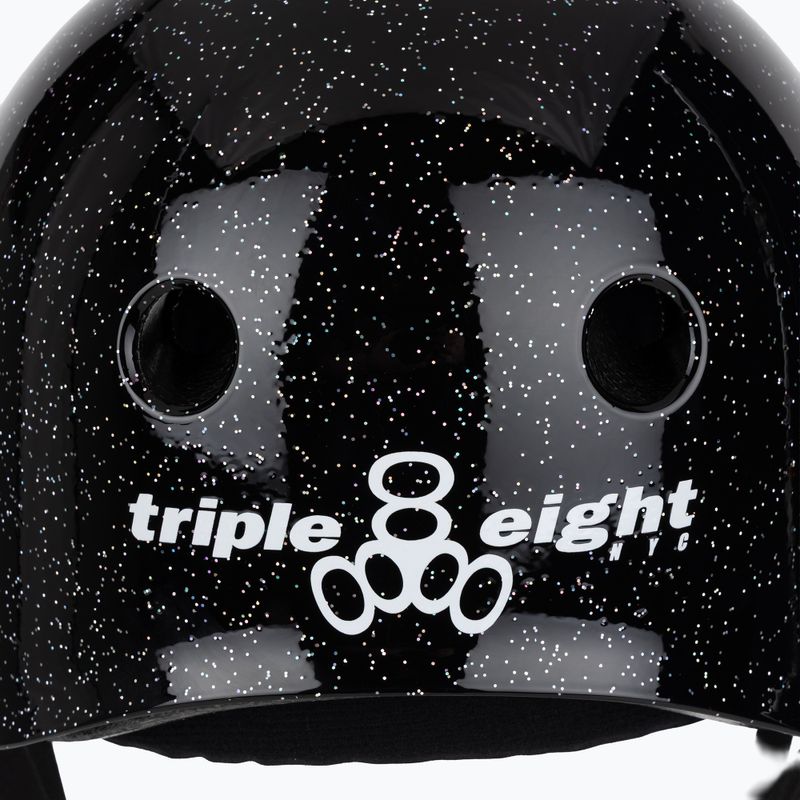 Triple Eight The Certified Sweatsaver fekete csillogó sisak 7