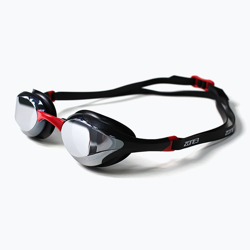 Úszószemüveg ZONE3 Volare Streamline Racing black/red/silver polarizált tükrös revo