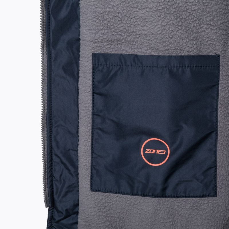 Zone3 Robe Fleece Parka kabát tengerészkék CW18UFPJ103 4