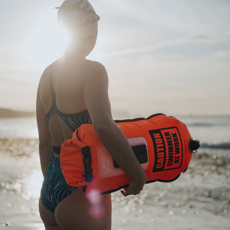 BuddySwim Smartphone száraz táska 28 l narancssárga bója 6