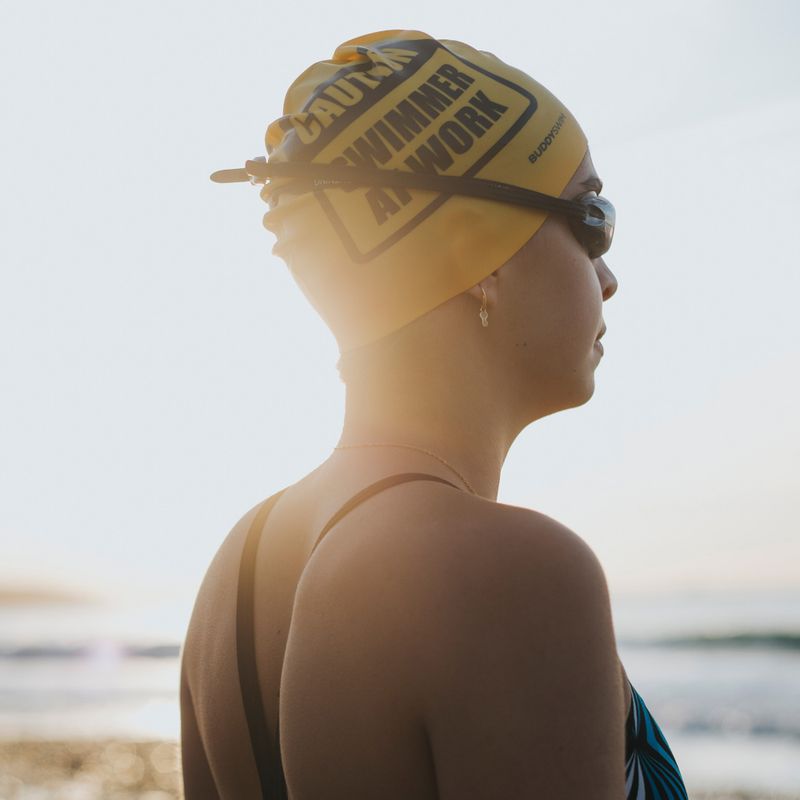 BuddySwim CSW Szilikon úszósapka sárga 3