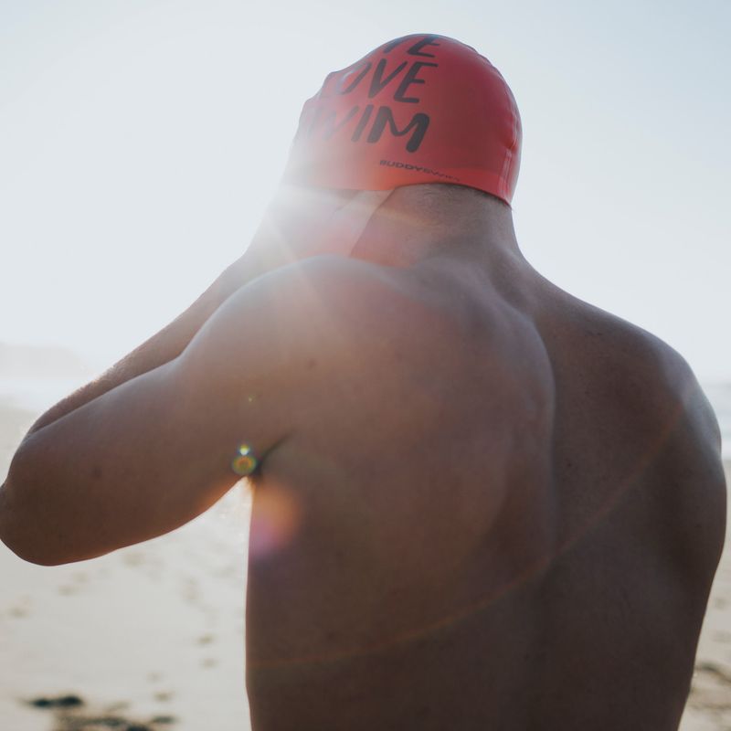 BuddySwim LLS Szilikon úszósapka narancs színben 3