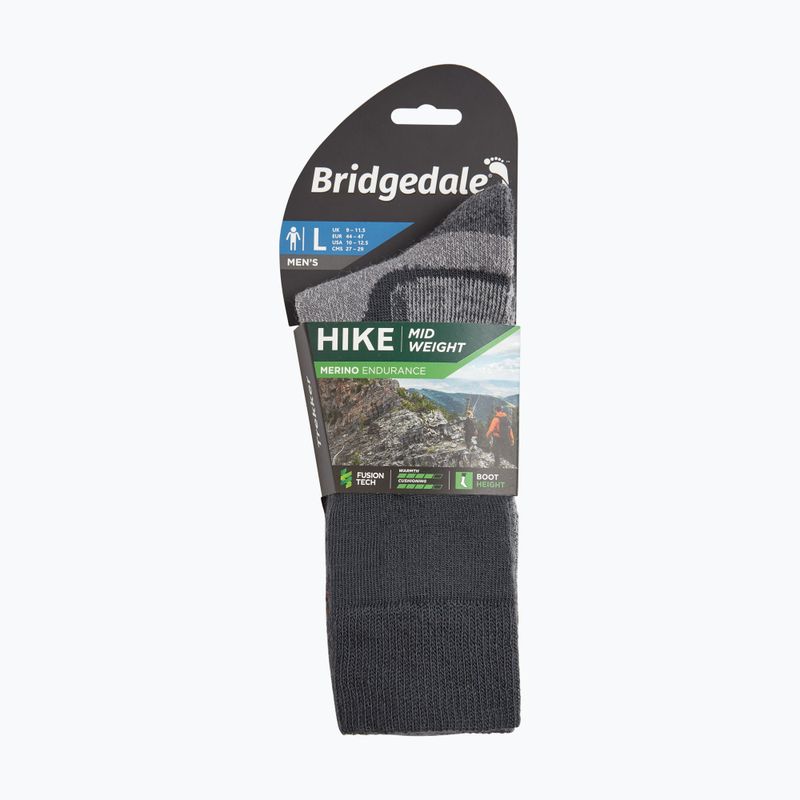 Férfi zokni Bridgedale Heavyweight Performance Boot Original gunmetal 4