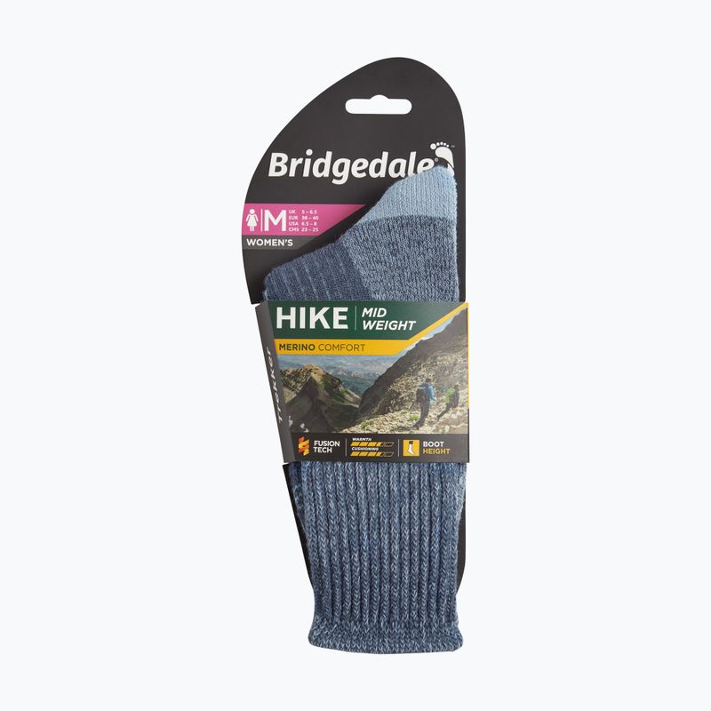Női zoknik Bridgedale Midweight Merino Comfort Boot Original blue 4