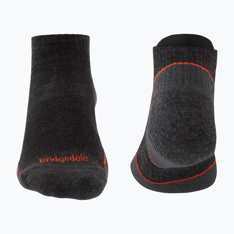 Férfi trekkingzokni Bridgedale Hike Ultralight Merino Performance Low anthracite/orange 2