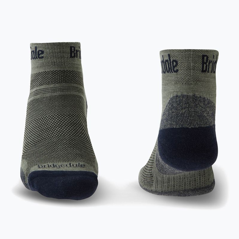 Férfi trekkingzokni Bridgedale Hike Ultralight Performance Ankle khaki/navy 2