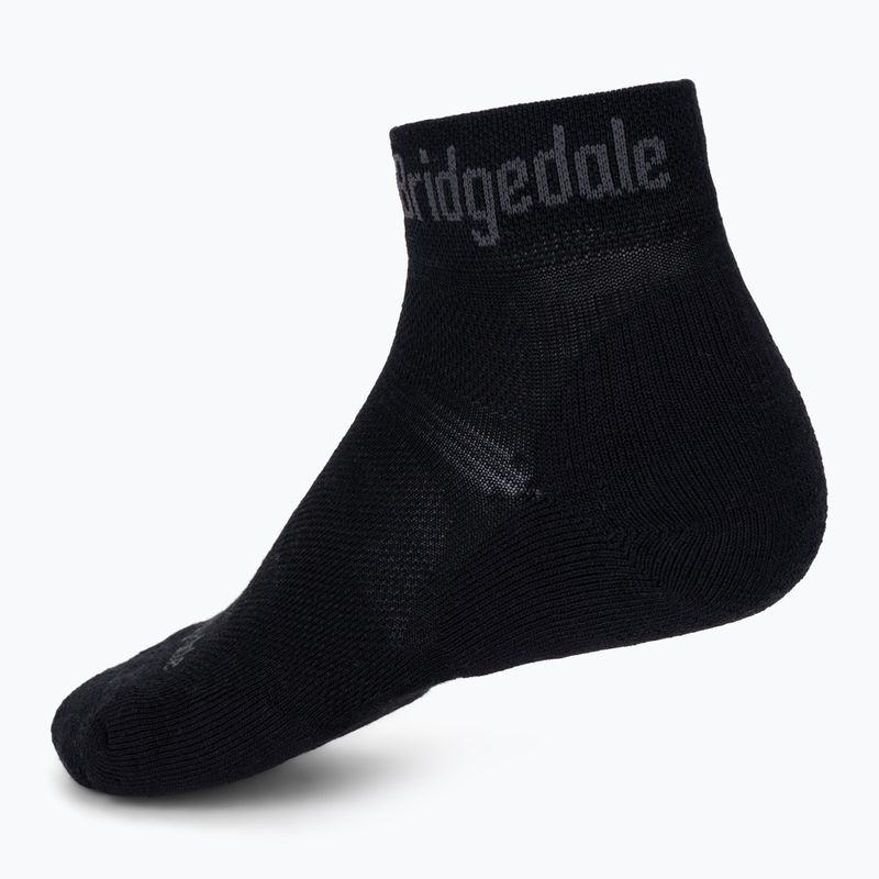 Férfi trekkingzokni Bridgedale Hike Ultralight Performance Ankle black/grey 2