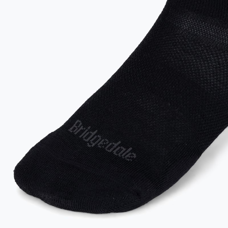 Férfi trekkingzokni Bridgedale Hike Ultralight Performance Ankle black/grey 3