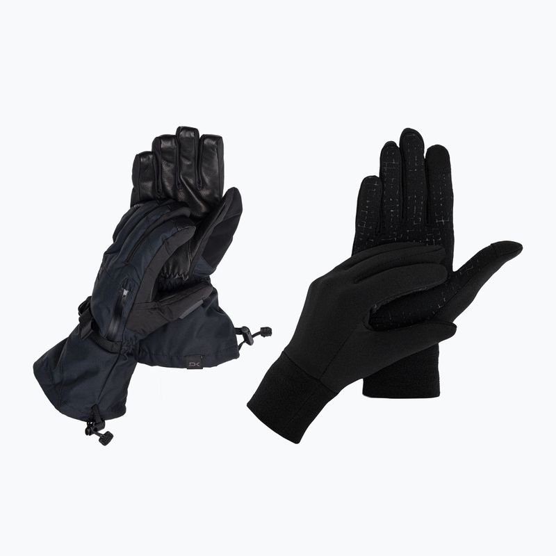 Férfi Dakine Leather Titan Gore-Tex snowboard kesztyűk fekete D10003155