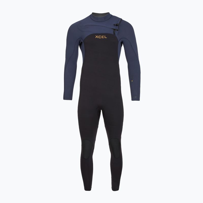 Férfi úszóruha Xcel Comp+ 5/4 mm Full black/blue nights 2