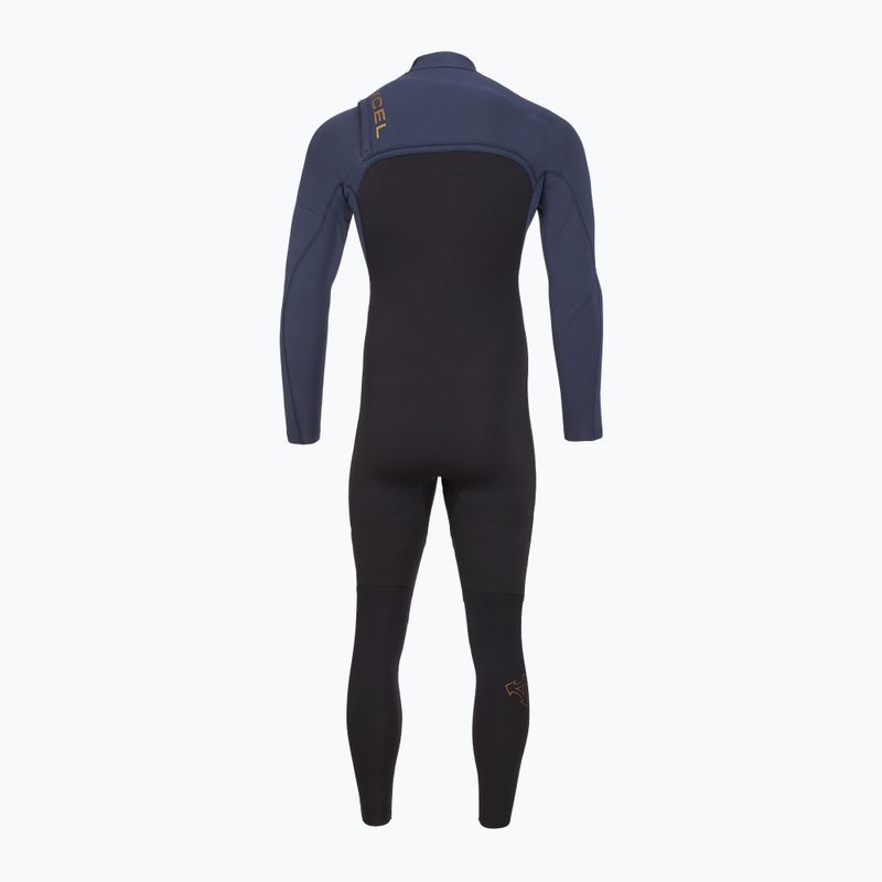 Férfi úszóruha Xcel Comp+ 5/4 mm Full black/blue nights 3