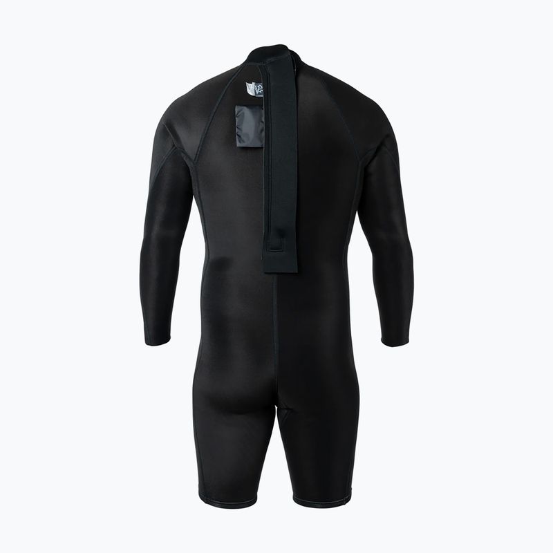 Férfi úszóruha Xcel Axis Back Zip Spring 2 mm LS black 4