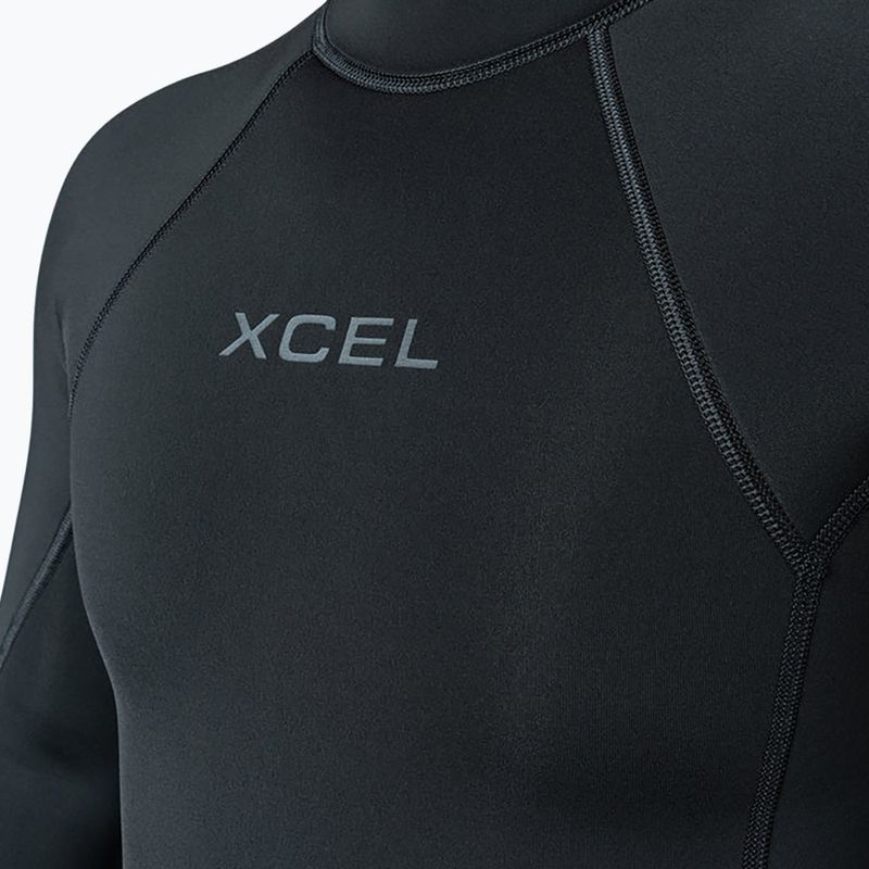 Férfi úszóruha Xcel Axis Back Zip Spring 2 mm LS black 6