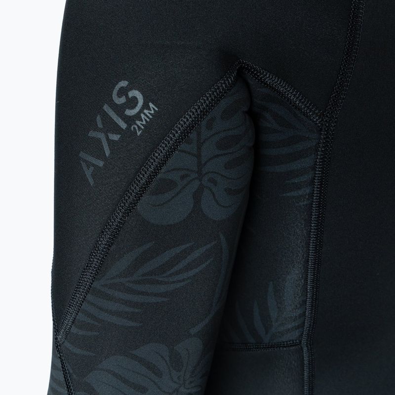 Női úszóruha Xcel Axis Back Zip Spring 2 mm black/palm/monstera print 6