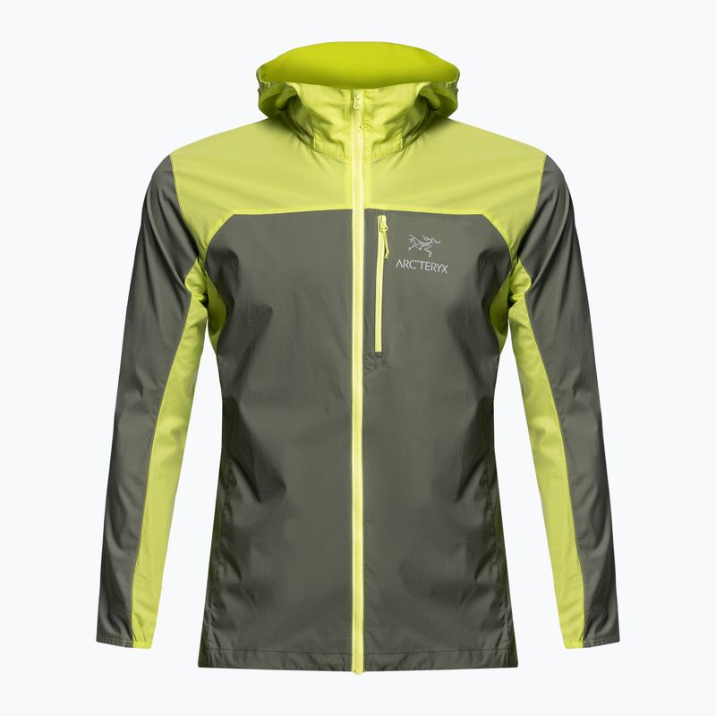 Arc'teryx Squamish Hoody férfi széldzseki zöld/sárga X000007411011