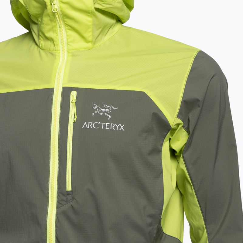 Arc'teryx Squamish Hoody férfi széldzseki zöld/sárga X000007411011 3