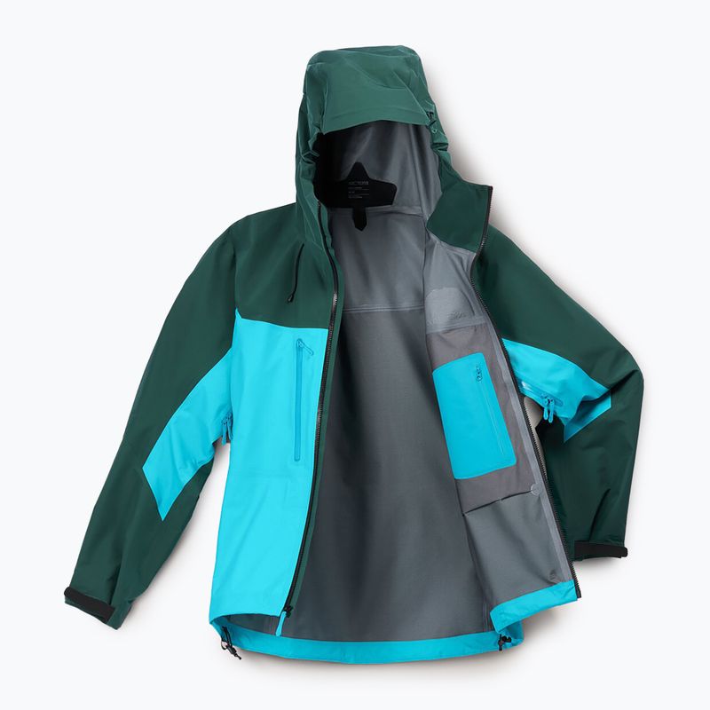 Férfi Arcteryx Alpha kék tetra/pytheas esőkabát 9