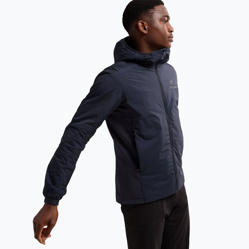 Férfi Arcteryx Atom Hoody szigetelt kabát fekete zafír 4