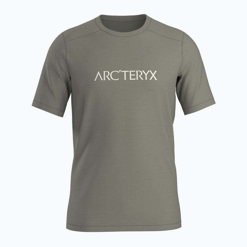 Férfi póló Arc'teryx Ionia Merino Wool Arc'Word Logo forage 6