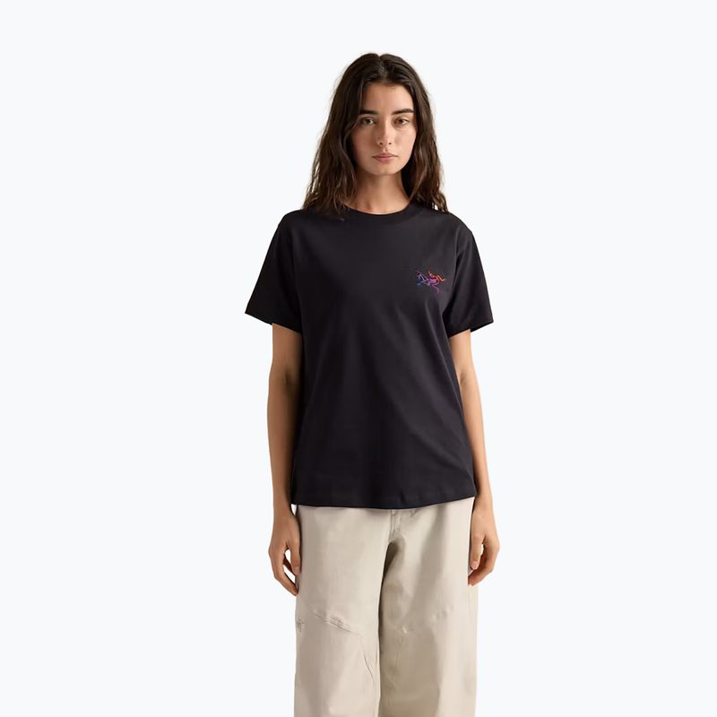 Női póló Arcteryx Kragg Cotton Little Bird Crew black/multi