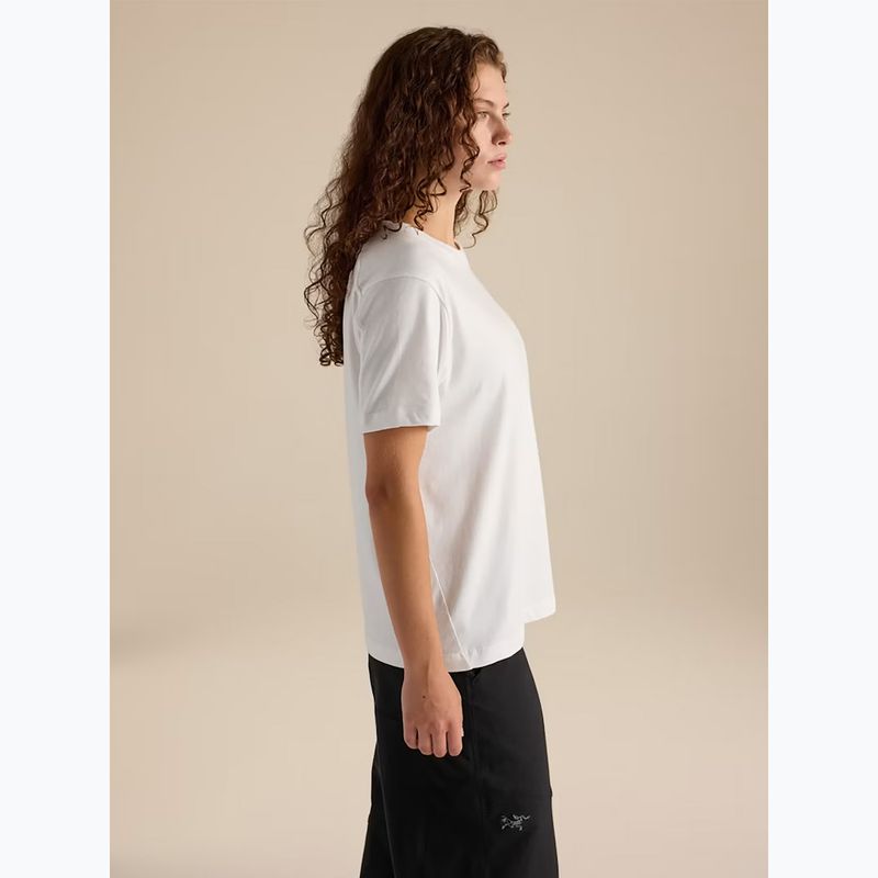 Női póló Arcteryx Kragg Cotton Little Bird Crew white light/white 4