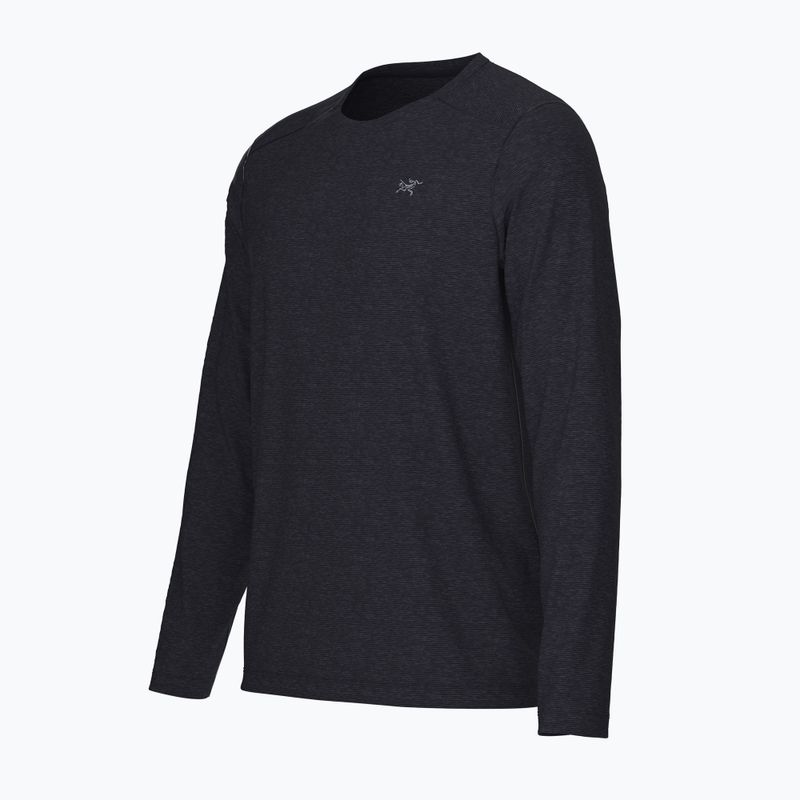 Férfi Arc'teryx Cormac Crew fekete melírozott trekking hosszú ujjú póló 5