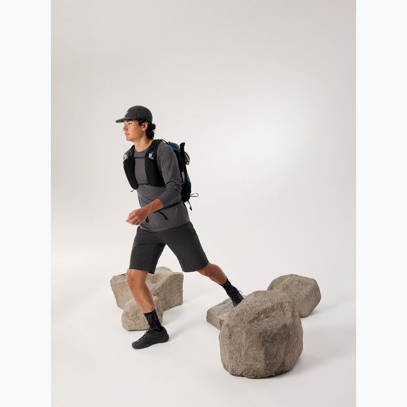 Férfi Arc'teryx Cormac Crew fekete melírozott trekking hosszú ujjú póló 7