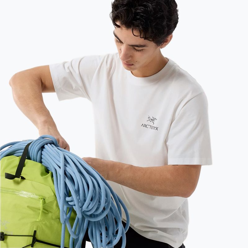 Férfi póló Arcteryx Kragg Sl Cotton Bird Word white light/black 5