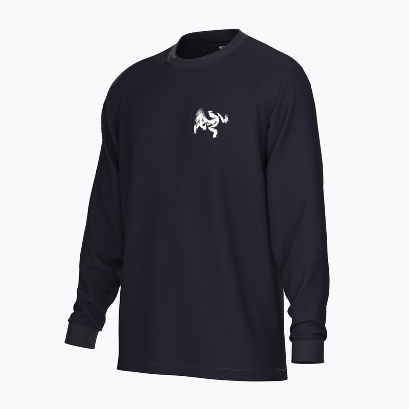 Férfi Arcteryx Kragg SL Cotton Bird Tile hosszú ujjú fekete / arctic silk 3