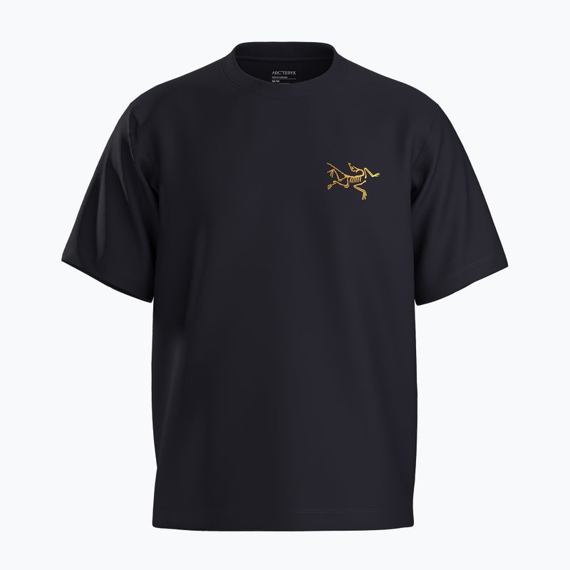 Férfi Arcteryx Kragg Cotton Logo póló 24k fekete