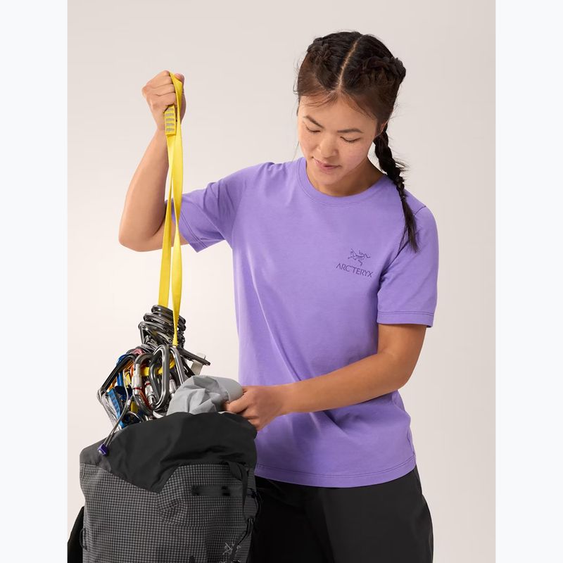 Női póló Arc'teryx Kragg Sl Cotton Emblem Crew aszter 5