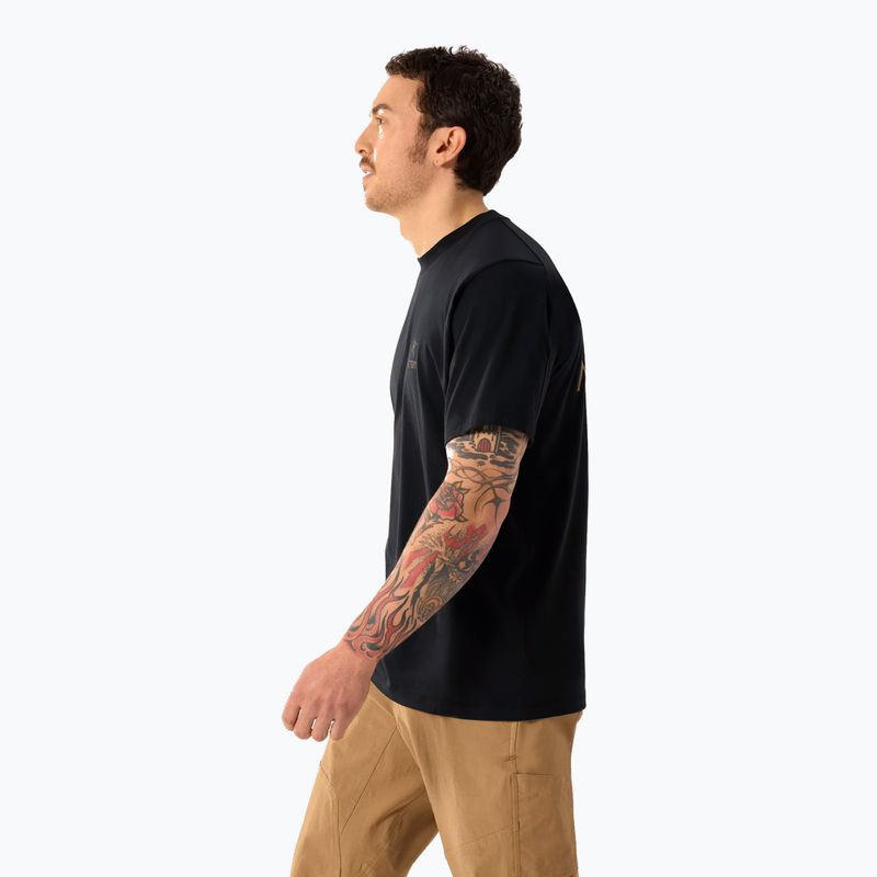 Férfi póló Arcteryx Kragg Sl Cotton Bird Word 24k black 3