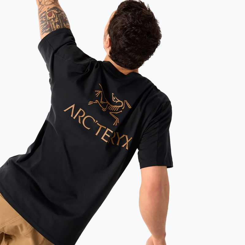 Férfi póló Arc'teryx Kragg Sl Cotton Bird Word 24k black 4