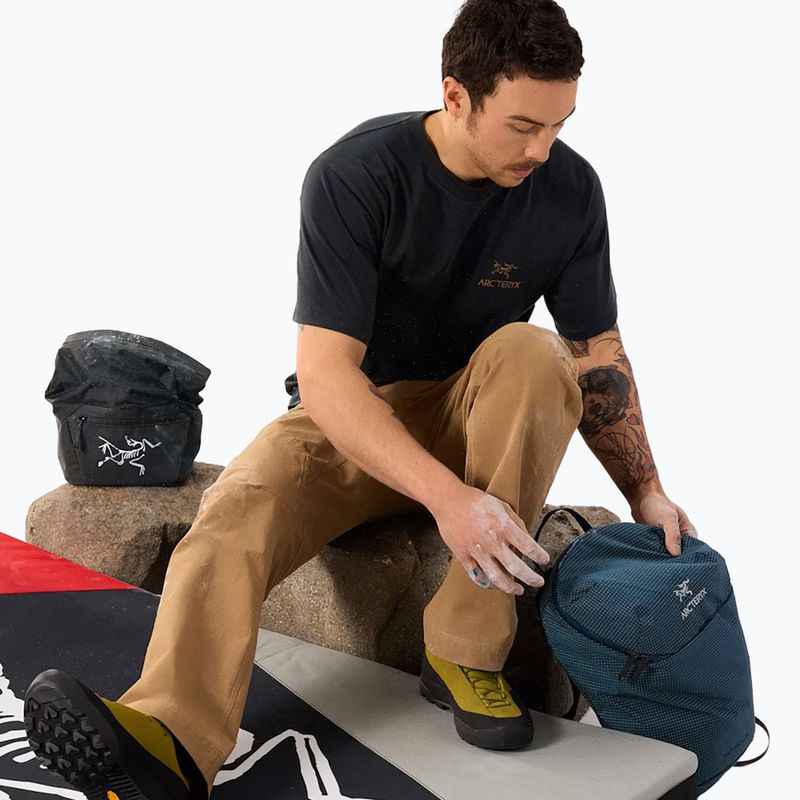 Férfi póló Arcteryx Kragg Sl Cotton Bird Word 24k black 6