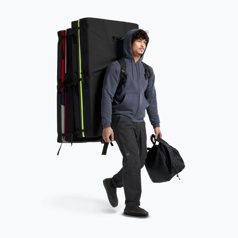 Férfi trekking polár pulóver Arc'teryx Emblem Fleece Full-Zip Hoody dark stratus 2