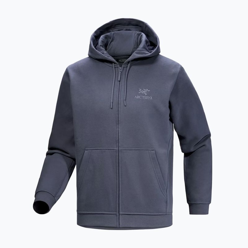 Férfi trekking polár pulóver Arc'teryx Emblem Fleece Full-Zip Hoody dark stratus 6