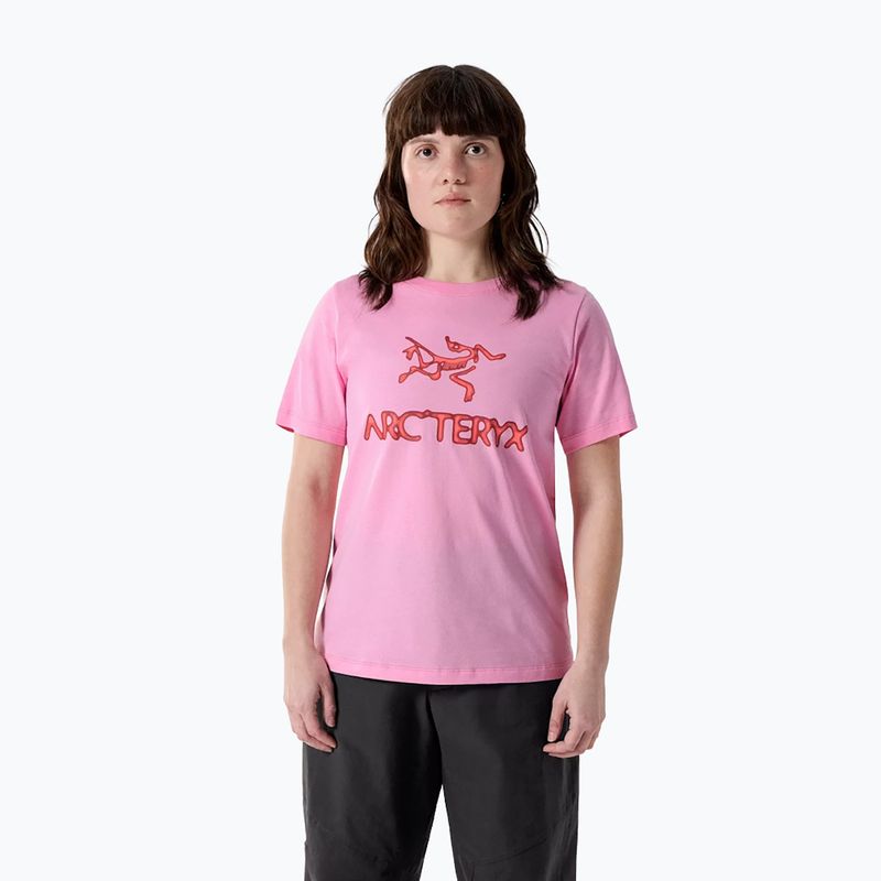 Női póló Arcteryx Kragg SL Cotton Heatmap Crew pineberry