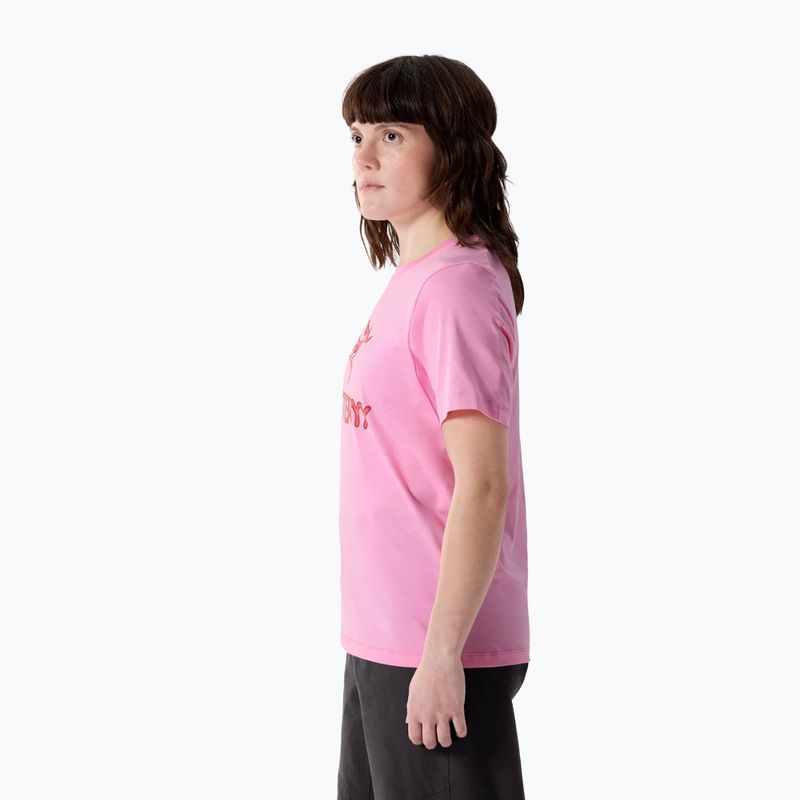 Női póló Arcteryx Kragg SL Cotton Heatmap Crew pineberry 3