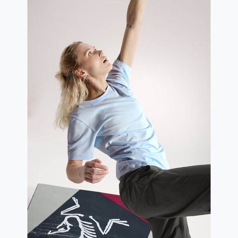 Női póló Arc'teryx Kragg Sl Cotton Emblem Crew mallow alpine blue 5