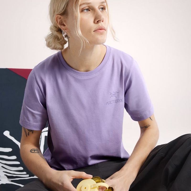 Női póló Arcteryx Kragg Sl Cotton Emblem Crew mallow 5