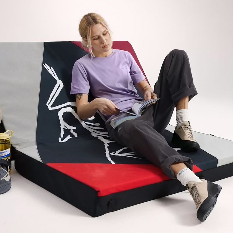 Női póló Arcteryx Kragg Sl Cotton Emblem Crew mallow 6